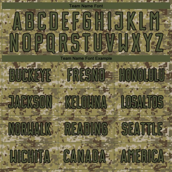 Uniforme de sublimación de camisetas de fútbol, personalizado, camuflaje verde oliva y negro Uniforme de sublimación de camisetas de fútbol, personalizado, camuflaje verde oliva y negro