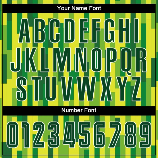 Camiseta de fútbol personalizada verde neón, sublimación verde-dorada Camiseta de fútbol personalizada verde neón, sublimación verde-dorada