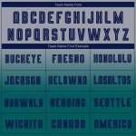 Camiseta larga de fútbol azul marino-verde azulado con mangas desteñidas grises personalizadas por sublimación Camiseta larga de fútbol azul marino-verde azulado con mangas desteñidas grises personalizadas por sublimación