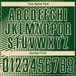 Camiseta de fútbol personalizada con líneas verdes y crema por sublimación Camiseta de fútbol personalizada con líneas verdes y crema por sublimación