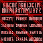 Uniforme de fútbol sublimado personalizado, camiseta negra, roja y blanca Uniforme de fútbol sublimado personalizado, camiseta negra, roja y blanca