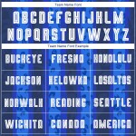 Camiseta de fútbol de visitante blanca-real (sublimación, uniforme azul marino) personalizada Camiseta de fútbol de visitante blanca-real (sublimación, uniforme azul marino) personalizada