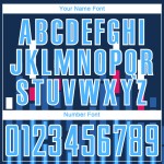 Camiseta personalizada de EE. UU., uniforme azul marino y blanco, líneas de sublimación azul cielo, fútbol Camiseta personalizada de EE. UU., uniforme azul marino y blanco, líneas de sublimación azul cielo, fútbol