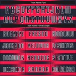 Camiseta de fútbol personalizada por sublimación, color rojo, azul marino y blanco Camiseta de fútbol personalizada por sublimación, color rojo, azul marino y blanco