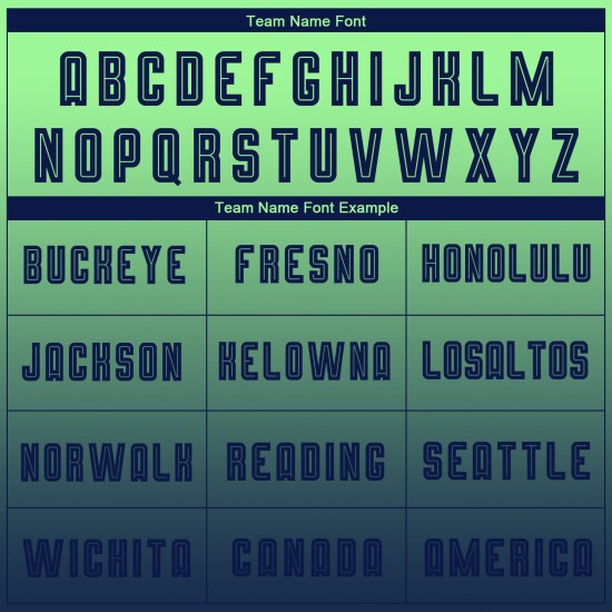 Camiseta de fútbol verde de moda personalizada con sublimación, manga larga, color azul marino degradado Camiseta de fútbol verde de moda personalizada con sublimación, manga larga, color azul marino degradado