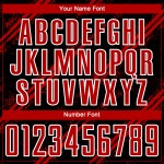 Uniforme de fútbol sublimado personalizado, camiseta negra, roja y blanca Uniforme de fútbol sublimado personalizado, camiseta negra, roja y blanca