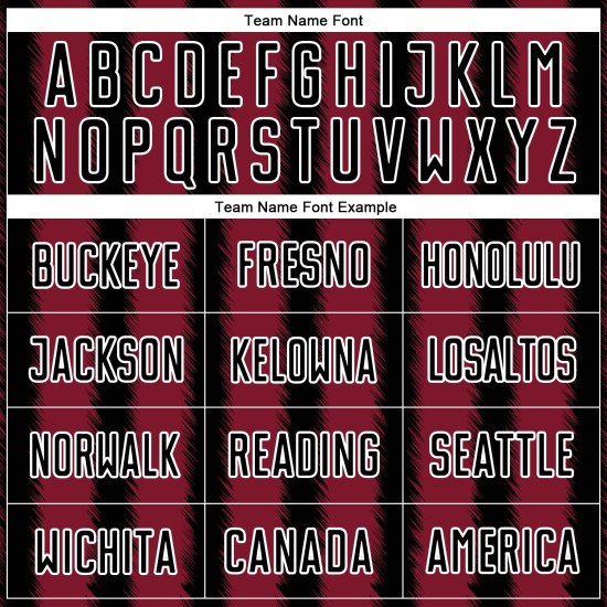 Camiseta de fútbol personalizada de sublimación en negro carmesí y blanco. Camiseta de fútbol personalizada de sublimación en negro carmesí y blanco.