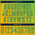 Camiseta de fútbol personalizada de sublimación en verde azulado y dorado neón Camiseta de fútbol personalizada de sublimación en verde azulado y dorado neón