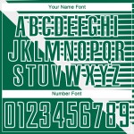 Camiseta de sublimación blanca a rayas personalizada Kelly Uniforme de fútbol verde Camiseta de sublimación blanca a rayas personalizada Kelly Uniforme de fútbol verde