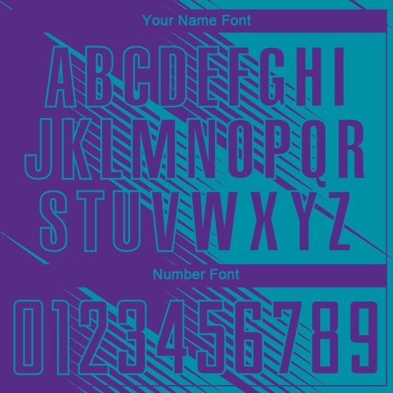 Camiseta de fútbol personalizada por sublimación en color verde azulado y morado Camiseta de fútbol personalizada por sublimación en color verde azulado y morado