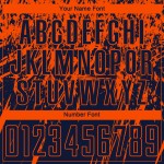 Camiseta de fútbol personalizada de sublimación azul marino naranja Camiseta de fútbol personalizada de sublimación azul marino naranja