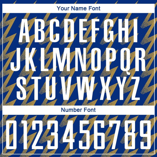 Camiseta de fútbol personalizada dorada con sublimación, color blanco y zigzag antiguo. Camiseta de fútbol personalizada dorada con sublimación, color blanco y zigzag antiguo.