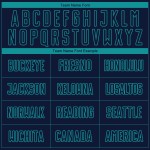 Camiseta de fútbol de sublimación verde azulado personalizada Camiseta de fútbol de sublimación verde azulado personalizada