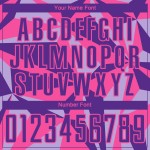 Uniforme de fútbol rosa con patrón personalizado, camiseta geométrica de sublimación morada Uniforme de fútbol rosa con patrón personalizado, camiseta geométrica de sublimación morada