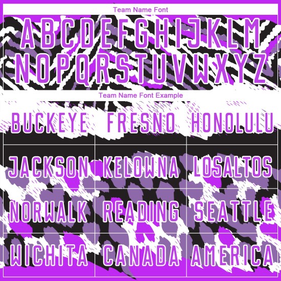 Camiseta de fútbol con estampado morado, blanco y negro, personalizada, sublimación Camiseta de fútbol con estampado morado, blanco y negro, personalizada, sublimación