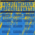 Camiseta personalizada de fútbol con sublimación de polvo azul marino y amarillo Camiseta personalizada de fútbol con sublimación de polvo azul marino y amarillo