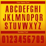 Camiseta larga roja desteñida personalizada, dorada, de sublimación, manga de uniforme de fútbol Camiseta larga roja desteñida personalizada, dorada, de sublimación, manga de uniforme de fútbol