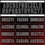 Camiseta de fútbol geométrica personalizada, líneas uniforme, sublimación negra, rojo y blanco Camiseta de fútbol geométrica personalizada, líneas uniforme, sublimación negra, rojo y blanco