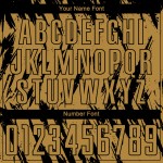 Camiseta de fútbol antigua personalizada con sublimación dorada, color negro Camiseta de fútbol antigua personalizada con sublimación dorada, color negro