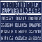 Camiseta de fútbol personalizada con diseño geométrico de sublimación en color azul marino y blanco. Camiseta de fútbol personalizada con diseño geométrico de sublimación en color azul marino y blanco.