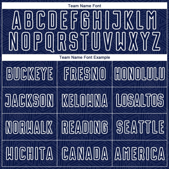 Camiseta de fútbol personalizada con diseño geométrico de sublimación en color azul marino y blanco. Camiseta de fútbol personalizada con diseño geométrico de sublimación en color azul marino y blanco.