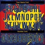 Camiseta de fútbol de sublimación personalizada de uniforme dorado real Camiseta de fútbol de sublimación personalizada de uniforme dorado real