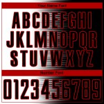 Camiseta de fútbol negra con degradado de sublimación blanco y rojo, uniforme personalizado Camiseta de fútbol negra con degradado de sublimación blanco y rojo, uniforme personalizado