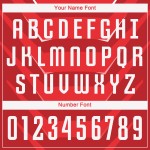 Uniforme personalizado de sublimación, camiseta blanca de fútbol roja