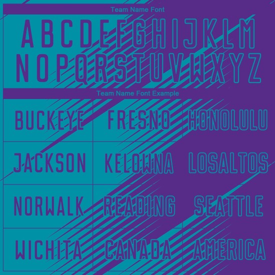 Camiseta de fútbol personalizada por sublimación en color verde azulado y morado Camiseta de fútbol personalizada por sublimación en color verde azulado y morado