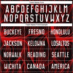 Uniforme de fútbol personalizado sublimado blanco y rojo, camiseta negra Uniforme de fútbol personalizado sublimado blanco y rojo, camiseta negra