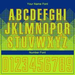 Camiseta de fútbol personalizada de sublimación neón, color verde y naranja. Camiseta de fútbol personalizada de sublimación neón, color verde y naranja.