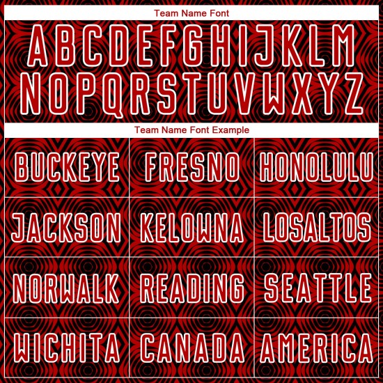 Camiseta de fútbol con diseño geométrico, color blanco y negro, personalizada, sublimación, roja Camiseta de fútbol con diseño geométrico, color blanco y negro, personalizada, sublimación, roja