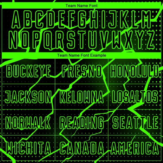 Camiseta de fútbol Aurora verde relámpago, uniforme negro de sublimación, personalizada Camiseta de fútbol Aurora verde relámpago, uniforme negro de sublimación, personalizada