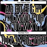 Camiseta de fútbol blanca con fluidos, uniforme, sublimación, formas, negra, personalizada Camiseta de fútbol blanca con fluidos, uniforme, sublimación, formas, negra, personalizada