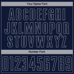 Uniforme de fútbol personalizado de moda con raya diplomática azul marino, camiseta de sublimación gris Uniforme de fútbol personalizado de moda con raya diplomática azul marino, camiseta de sublimación gris