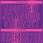 Camiseta personalizada de sublimación con líneas de uniforme de fútbol morado y rosa Camiseta personalizada de sublimación con líneas de uniforme de fútbol morado y rosa