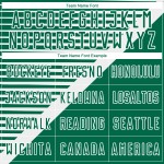 Camiseta de sublimación blanca a rayas personalizada Kelly Uniforme de fútbol verde Camiseta de sublimación blanca a rayas personalizada Kelly Uniforme de fútbol verde