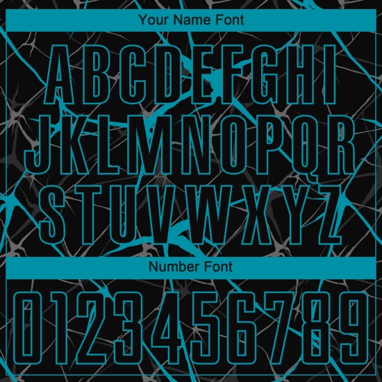 Camiseta de fútbol personalizada de sublimación en color verde azulado y negro Camiseta de fútbol personalizada de sublimación en color verde azulado y negro