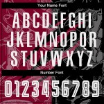 Camiseta de fútbol rasca y gana, uniforme de sublimación, personalizada, con estampado de grafiti en negro y granate. Camiseta de fútbol rasca y gana, uniforme de sublimación, personalizada, con estampado de grafiti en negro y granate.