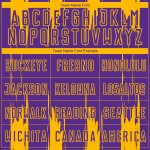 Uniforme de fútbol de sublimación con rayas doradas y moradas, personalizado y abstracto Uniforme de fútbol de sublimación con rayas doradas y moradas, personalizado y abstracto