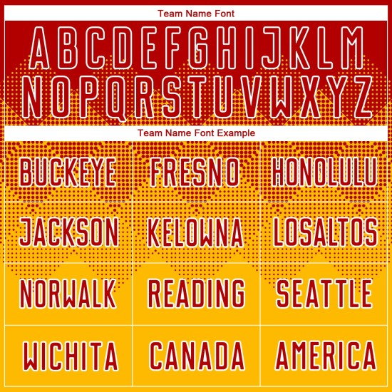 Camiseta de fútbol personalizada sublimada en dorado, rojo y blanco Camiseta de fútbol personalizada sublimada en dorado, rojo y blanco