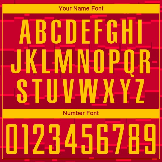 Camiseta de fútbol personalizada con sublimación, color dorado, negro y rojo Camiseta de fútbol personalizada con sublimación, color dorado, negro y rojo