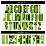 Camiseta de fútbol de sublimación de rayas verde-negra, personalizada, blanca y neón Camiseta de fútbol de sublimación de rayas verde-negra, personalizada, blanca y neón