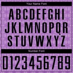 Camiseta de fútbol personalizada de sublimación geométrica morada, tamaño mediano, con formas negras y moradas Camiseta de fútbol personalizada de sublimación geométrica morada, tamaño mediano, con formas negras y moradas