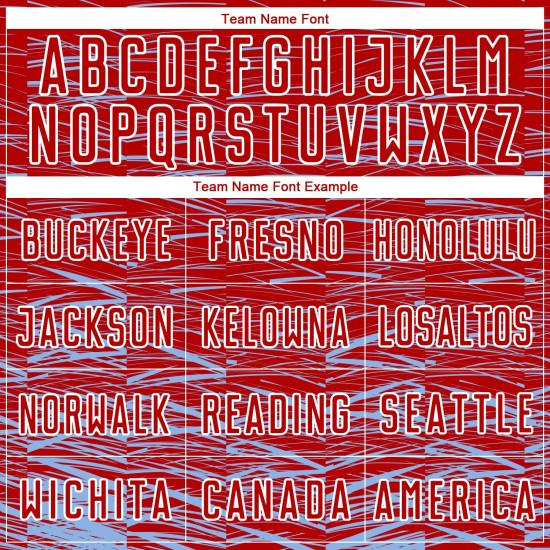 Camiseta de fútbol personalizada por sublimación, uniforme de línea ligera azul y blanca, color rojo Camiseta de fútbol personalizada por sublimación, uniforme de línea ligera azul y blanca, color rojo