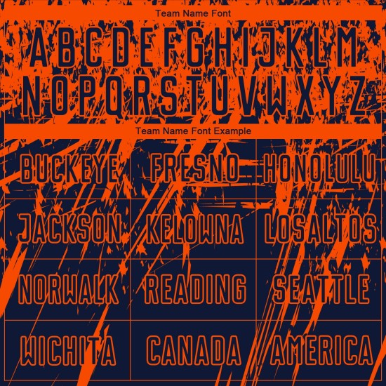 Camiseta de fútbol personalizada de sublimación azul marino naranja Camiseta de fútbol personalizada de sublimación azul marino naranja