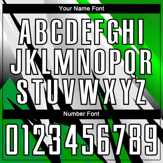 Uniforme de fútbol negro personalizado, camiseta blanca y verde Aurora sublimada Uniforme de fútbol negro personalizado, camiseta blanca y verde Aurora sublimada