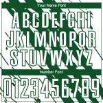 Uniforme de fútbol Kelly White personalizado, camiseta de sublimación verde Uniforme de fútbol Kelly White personalizado, camiseta de sublimación verde