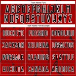 Camiseta de fútbol roja fluida abstracta, negra y blanca, uniforme de sublimación personalizado Camiseta de fútbol roja fluida abstracta, negra y blanca, uniforme de sublimación personalizado