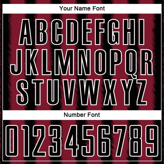 Camiseta de fútbol personalizada de sublimación en negro carmesí y blanco. Camiseta de fútbol personalizada de sublimación en negro carmesí y blanco.